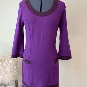 Cute Boden Purple Tunic Dress sz 8